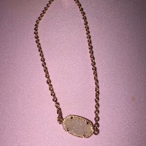Kendra‎ Scott Gold Chain Bracelet with Oval Pendant